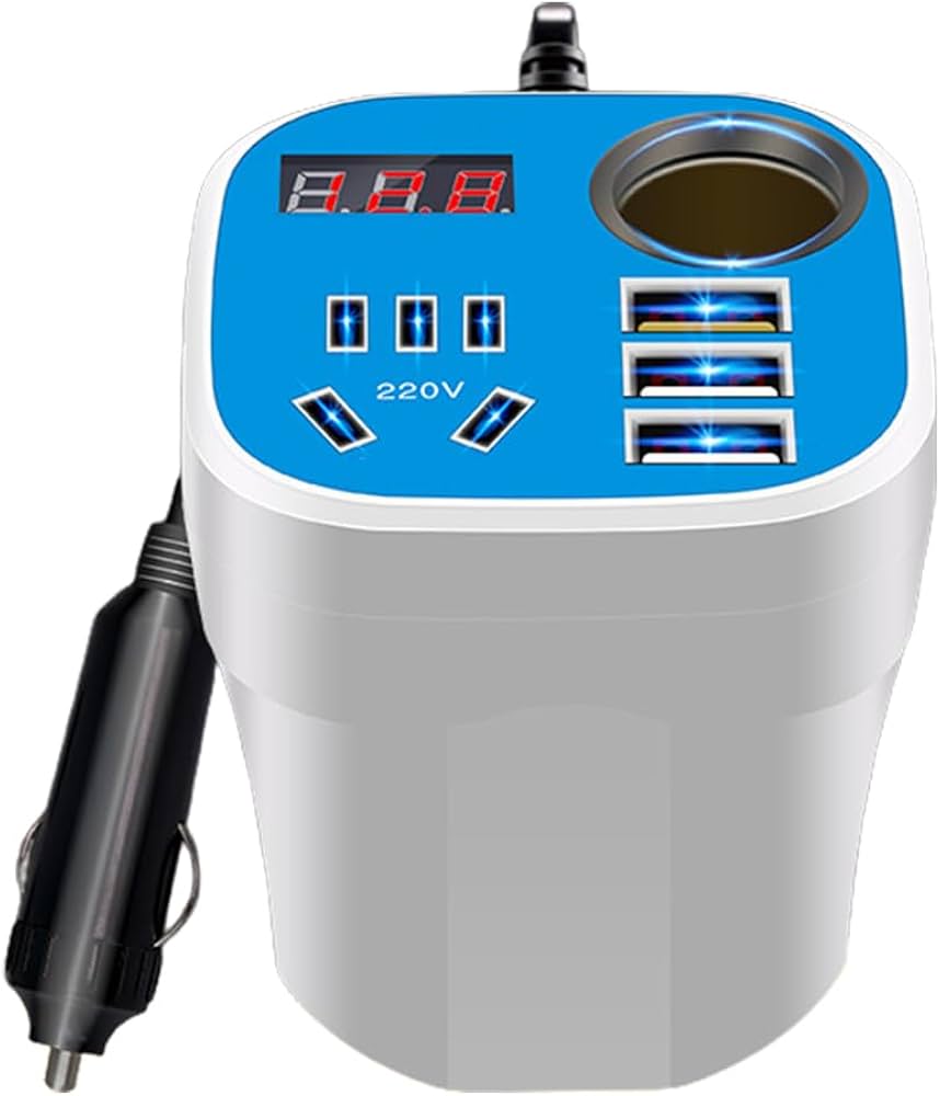 Car Mounted Cup Type Inverter Converter QC Charger