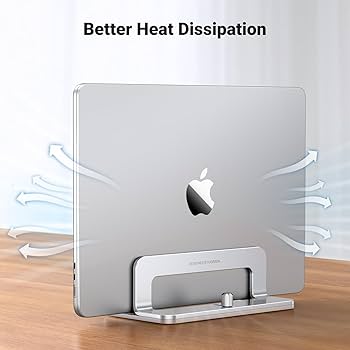 Adjustable Vertical Aluminum Laptop Stand – Single, Dual & Triple Slots