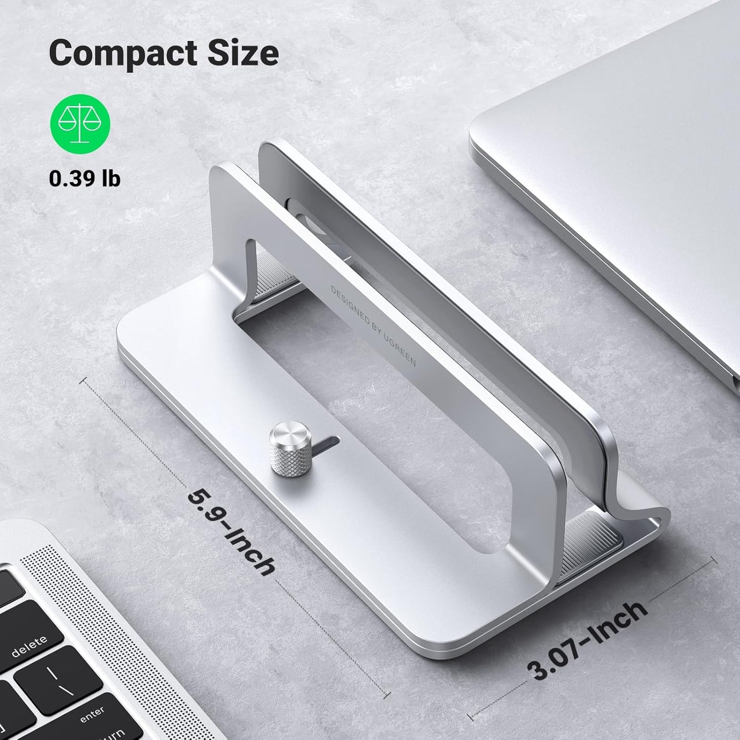 Adjustable Vertical Aluminum Laptop Stand – Single, Dual & Triple Slots