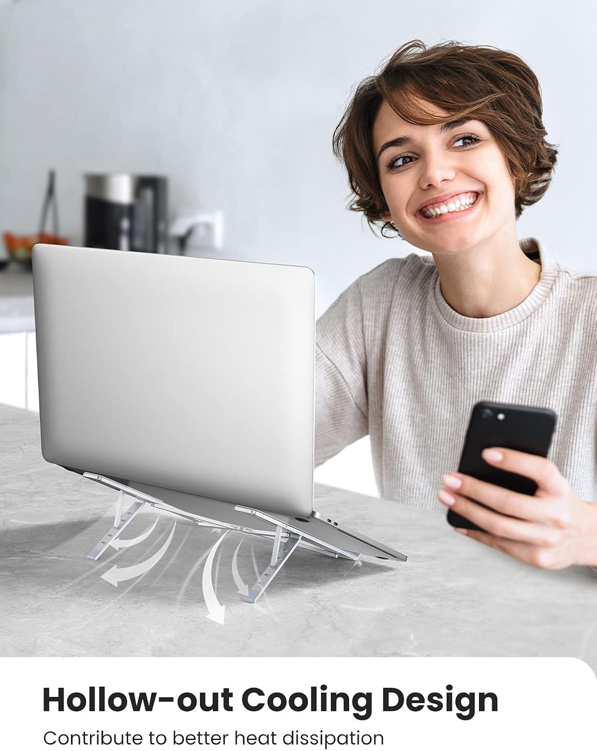 Compact Pro Aluminum Workstation Stand – Adjustable & Portable