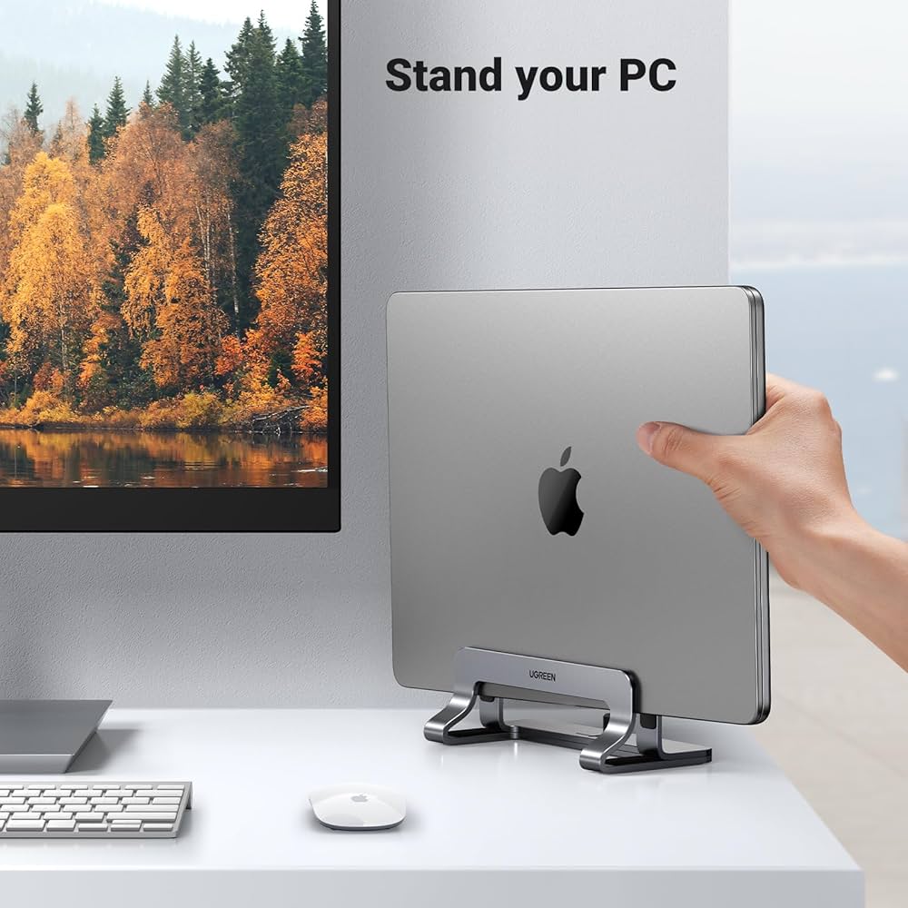Adjustable Vertical Aluminum Laptop Stand – Single, Dual & Triple Slots