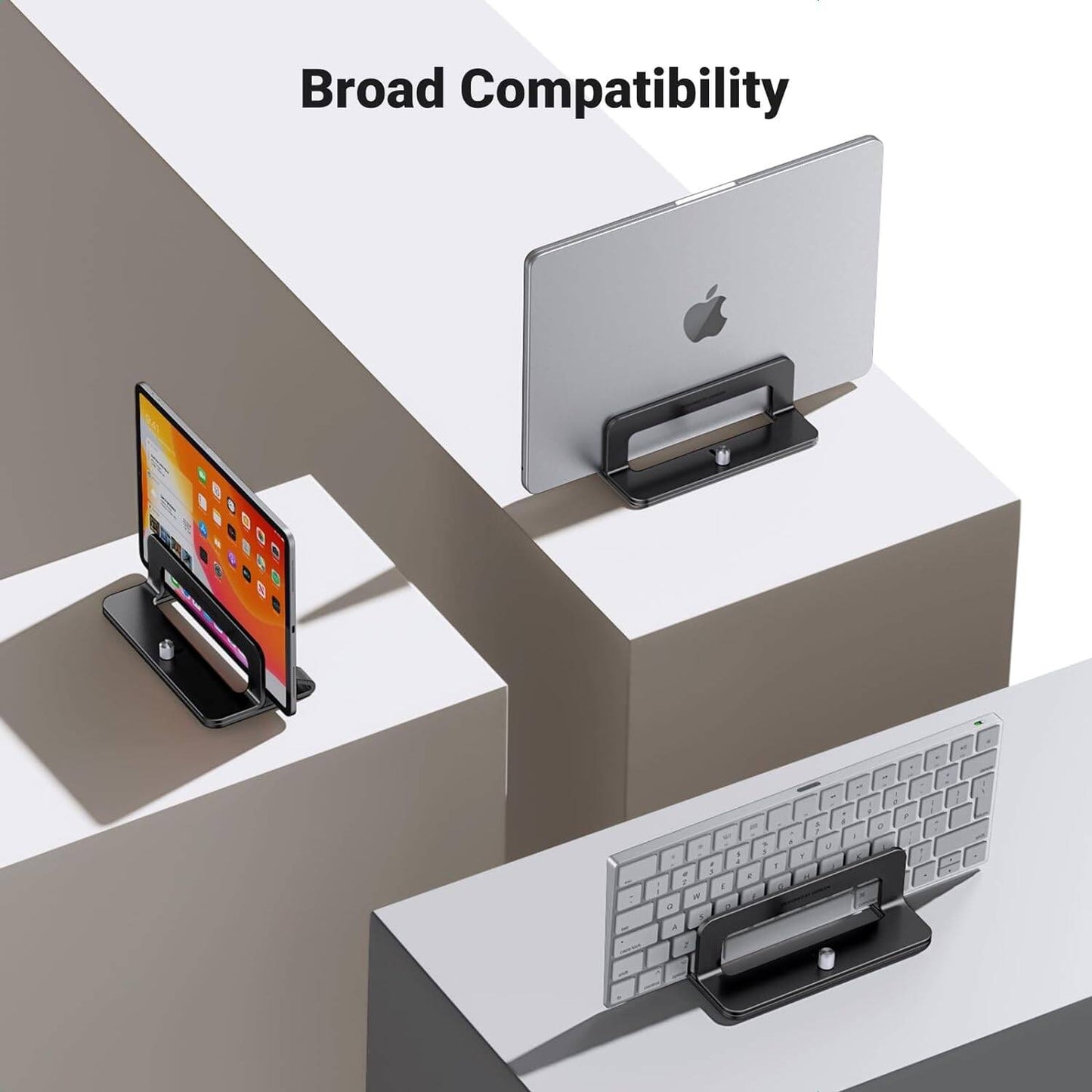 Adjustable Vertical Aluminum Laptop Stand – Single, Dual & Triple Slots