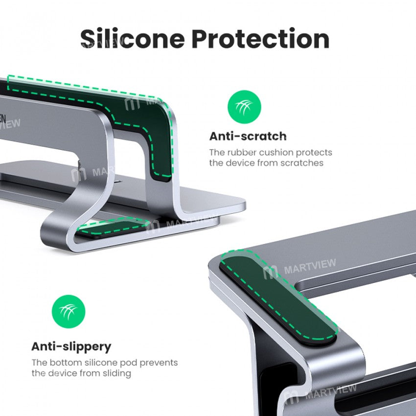 Adjustable Vertical Aluminum Laptop Stand – Single, Dual & Triple Slots