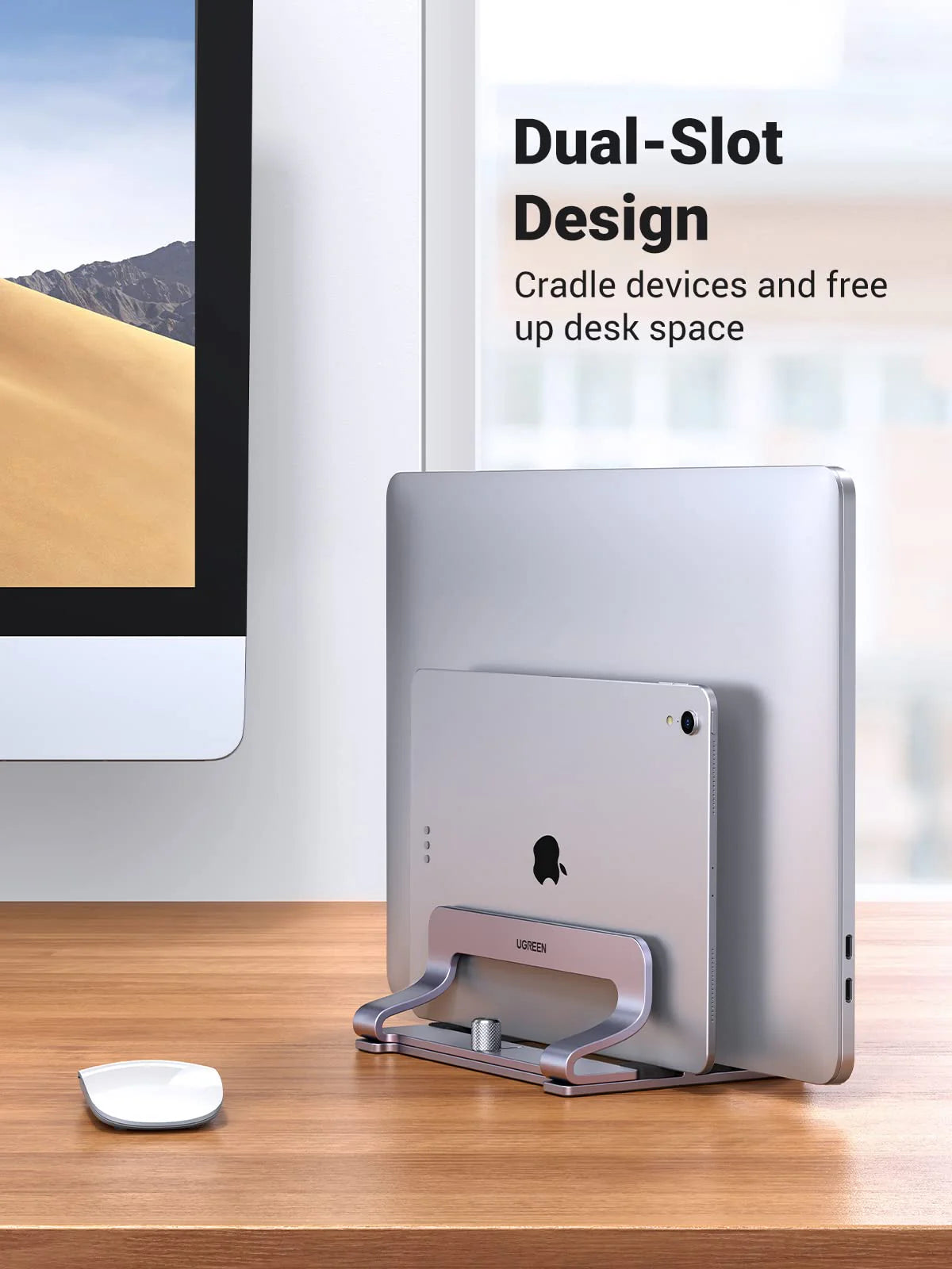 Adjustable Vertical Aluminum Laptop Stand – Single, Dual & Triple Slots
